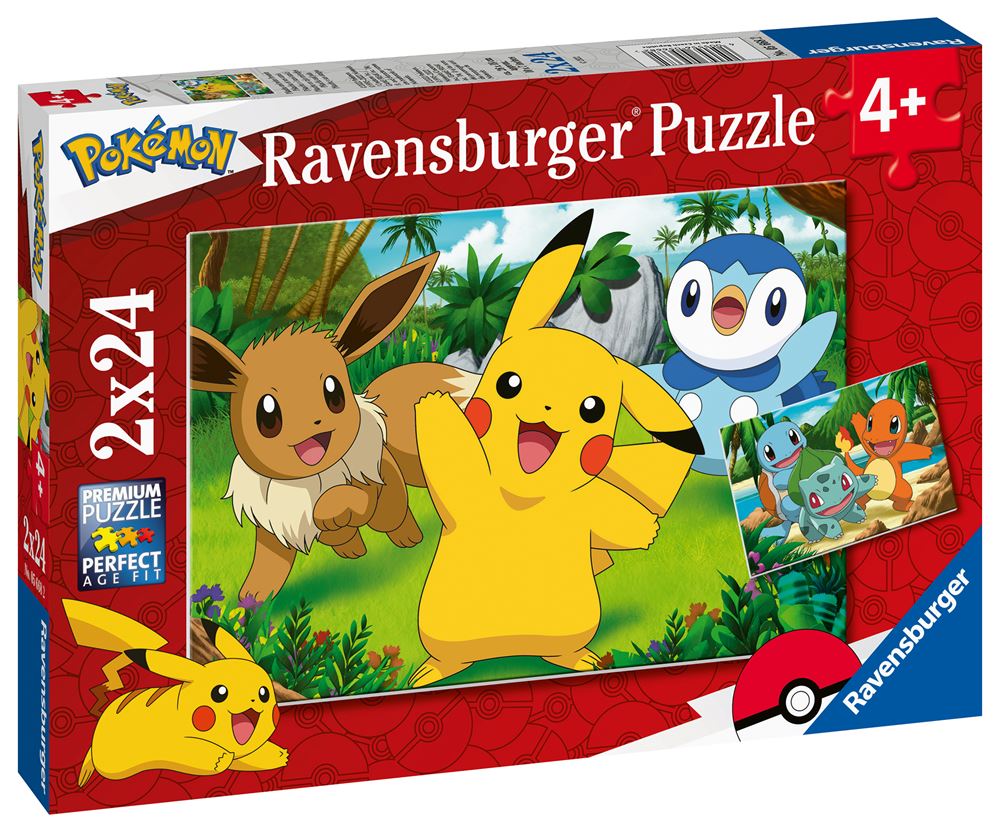 Set de 2 puzzles de 24 pièces - Pokémon