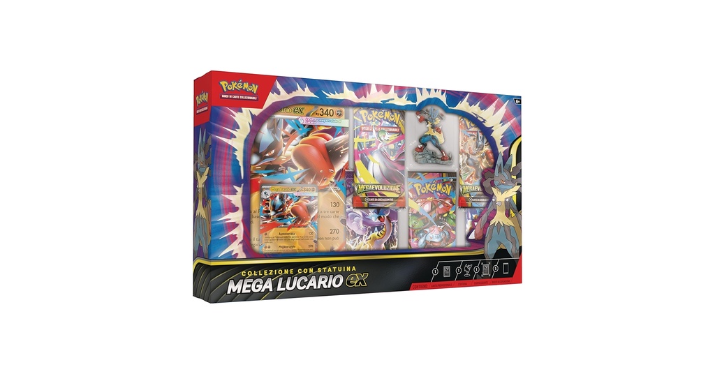 Pokemon - Mega Lucario EX - Coffret Figurine de collection
