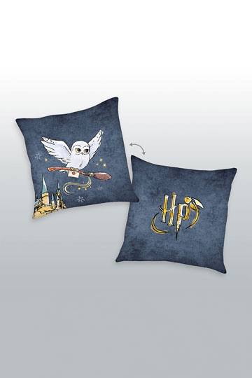 Harry Potter - Oreiller Logo + Hedwig 40x40cm